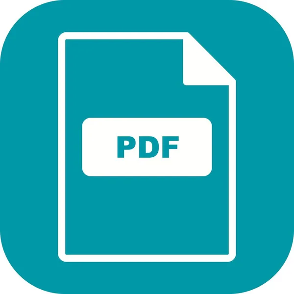 Illustratie PDF-pictogram — Stockfoto