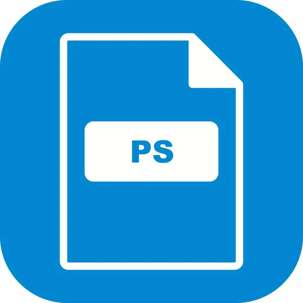 Ilustración PS Icon — Foto de Stock