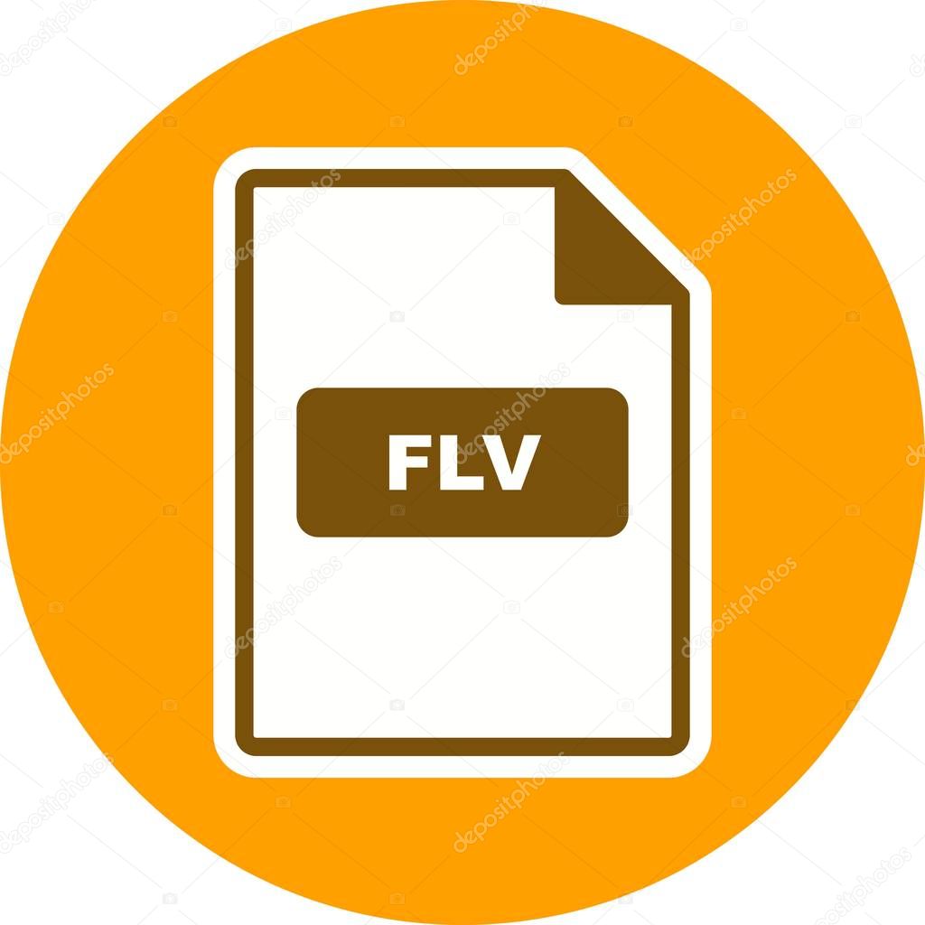 Illustration FLV Icon
