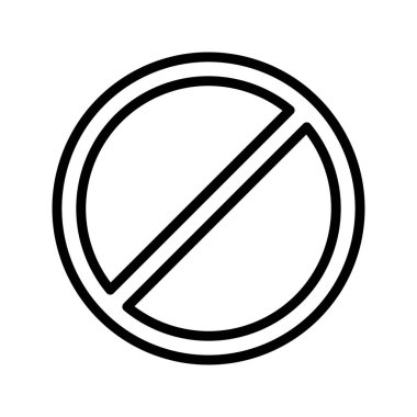 İllüstrasyon Yasak Simgesi