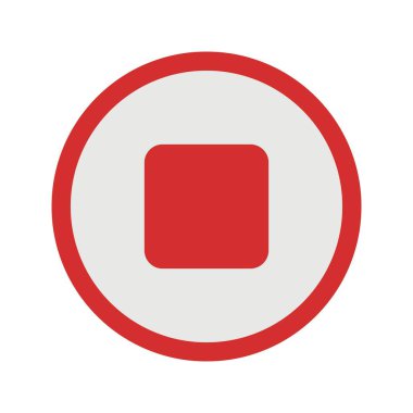 İllüstrasyon Dur Simgesi