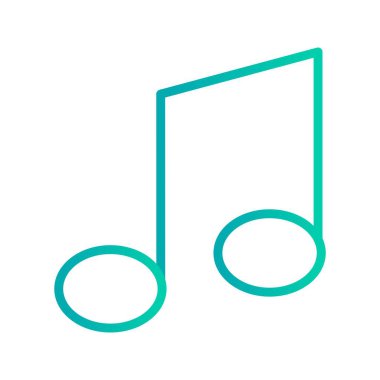 İllüstrasyon Müzik Nota Simgesi