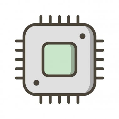 İllüstrasyon İşlemci Simgesi 