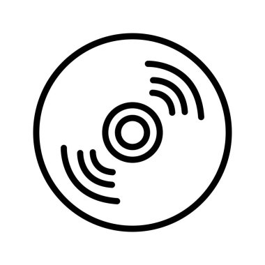 İllüstrasyon Kompakt Disk Simgesi 