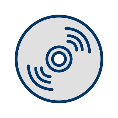 İllüstrasyon Kompakt Disk Simgesi 
