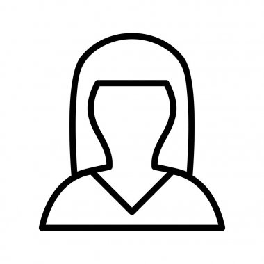 İllüstrasyon Kadın Avatar Simgesi 