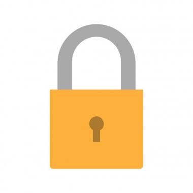 İllüstrasyon Asma Kilit Simgesi 