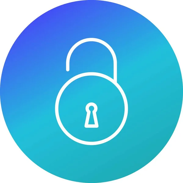 Illustration Unlock  Icon — Stock Photo, Image