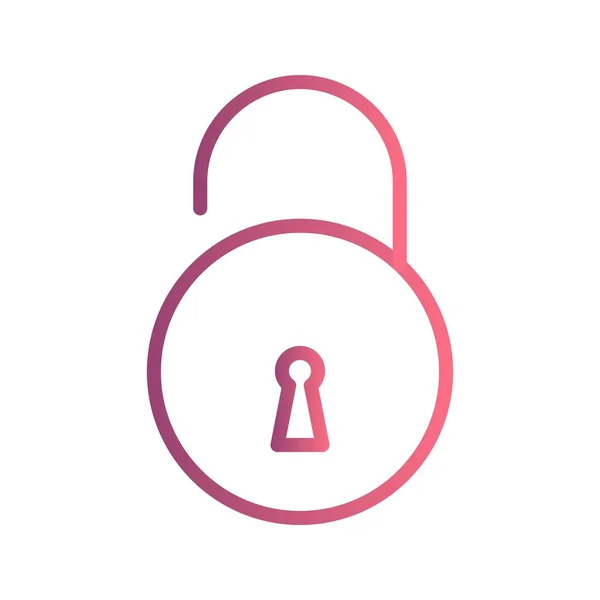Illustration Unlock  Icon — Stock Photo, Image