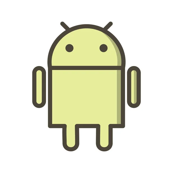 İllüstrasyon Android Simgesi — Stok fotoğraf