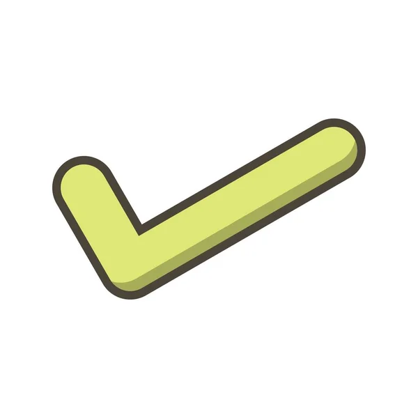 Illustration Tick  Icon — Stock Photo, Image