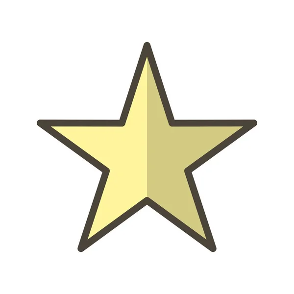 Ikon för illustration stjärna — Stockfoto