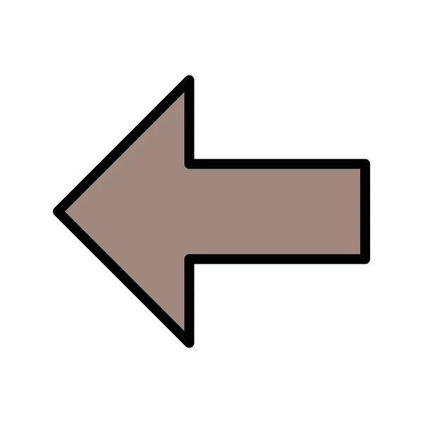 Ilustracja lewa ikona — Zdjęcie stockowe