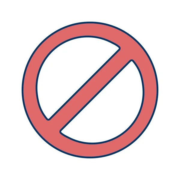 Ілюстрація заборонена іконка — стокове фото