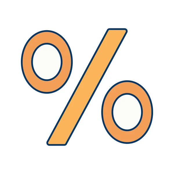 Pictogram voor illustratie percentage — Stockfoto