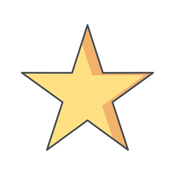 Ikon för illustration stjärna — Stockfoto