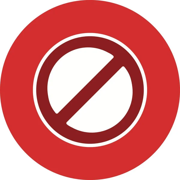 Ilustración Icono prohibido — Foto de Stock