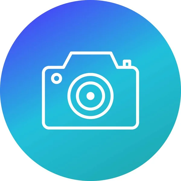 Illustrazione Icona fotocamera — Foto Stock