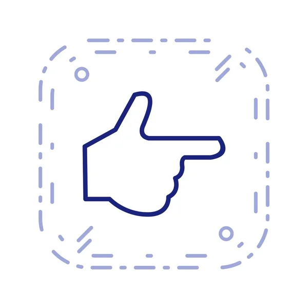 Illustration Hand Icon — Stock Photo, Image