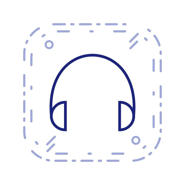 Illusztráció fejhallgató ikon — Stock Fotó