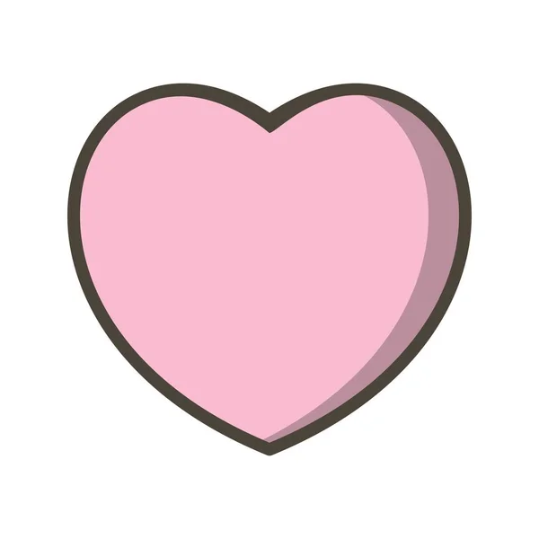 Icono del Corazón de Ilustración — Foto de Stock