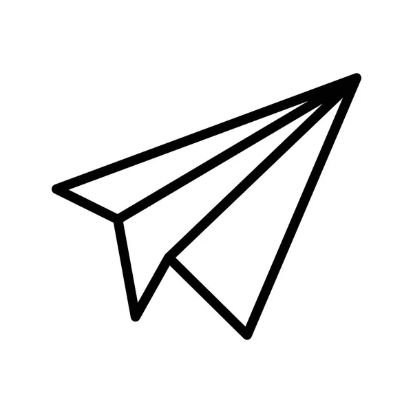 Illustration Papier Flugzeug Symbol — Stockfoto