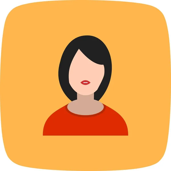 Illustration Female Avatar Icon — Stock Photo, Image