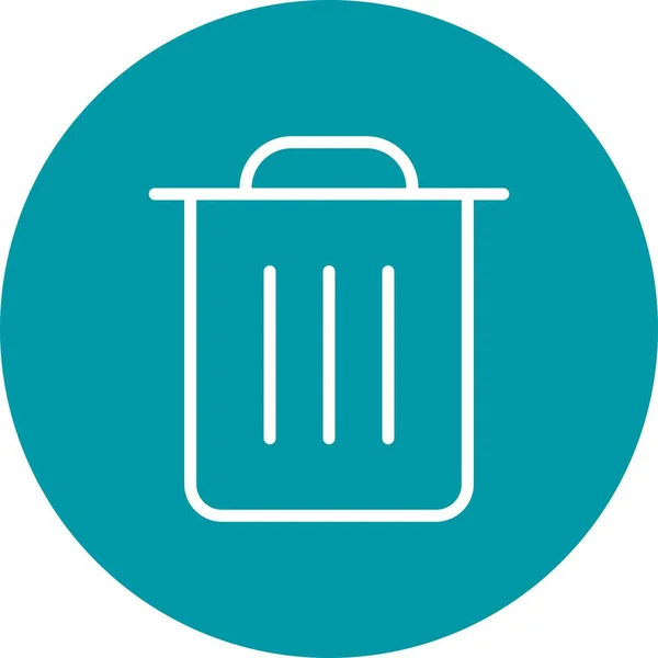 Illustration Garbage Icon — Stock Photo, Image