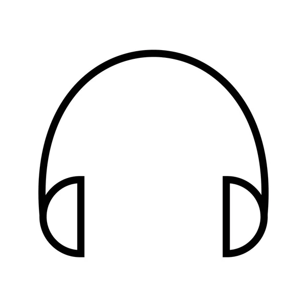 Ikona sluchátek s obrázkem — Stock fotografie