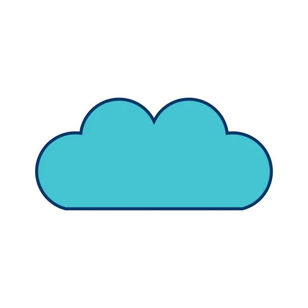 Vector wolk pictogram — Stockfoto