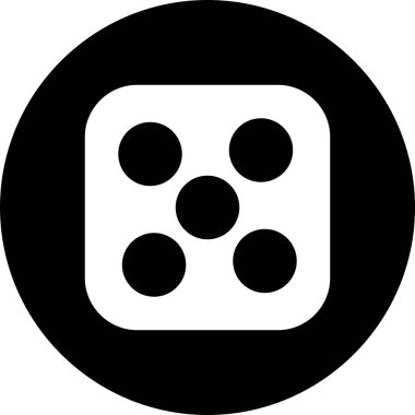 İllüstrasyon Dice Beş Simgesi