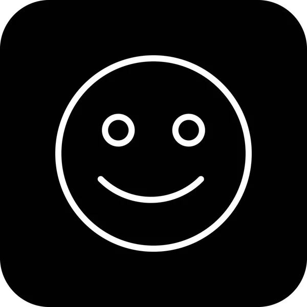 Ilustração ícone feliz Emoticon — Fotografia de Stock