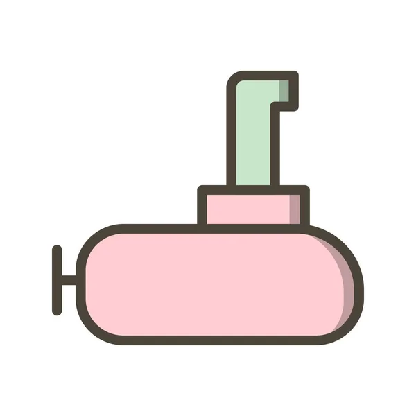 Ilustracja podwodna ikona — Zdjęcie stockowe