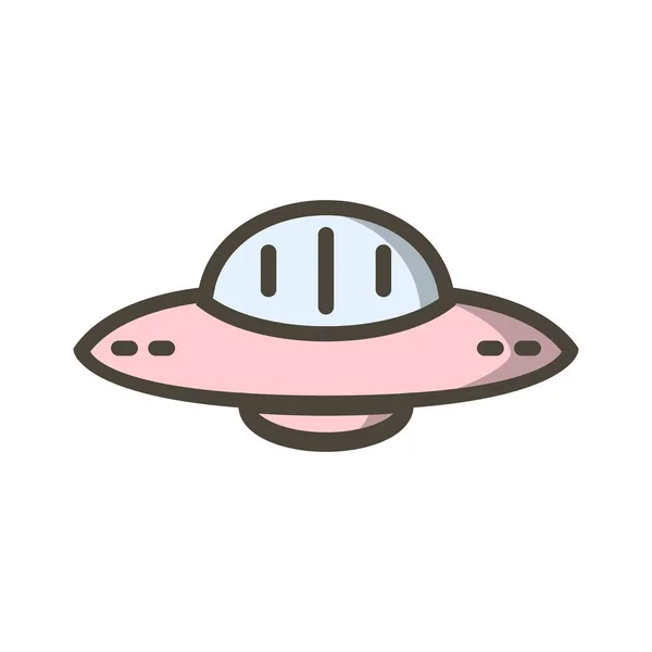 Ilustracja UFO ikona — Zdjęcie stockowe