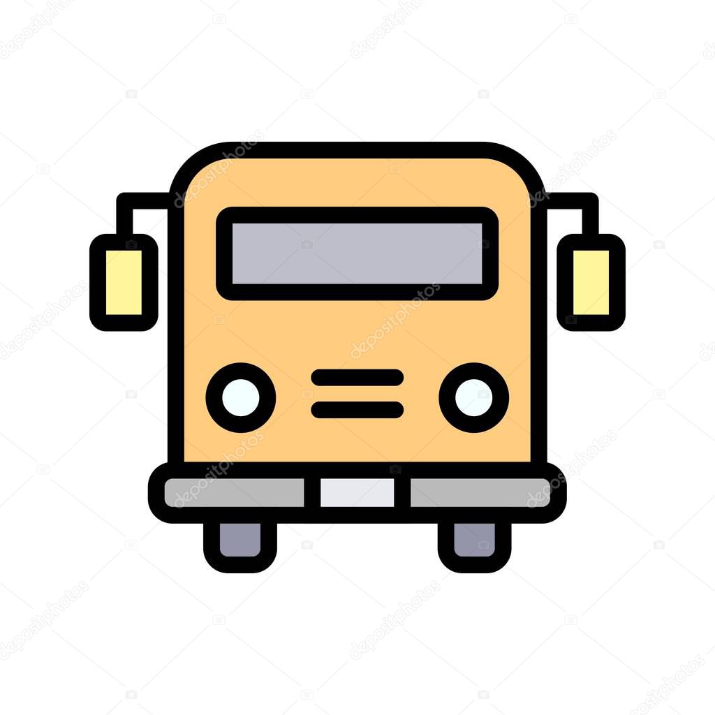 Illustration School bus Icon