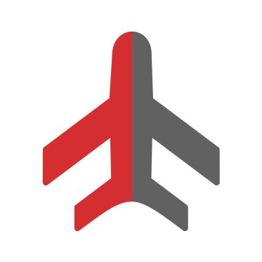 uçak ikonu vektör illüstrasyonu