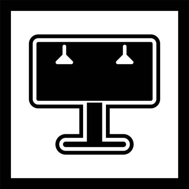 Billboard Simgesi Moda Biçiminde İzole Arkaplan 