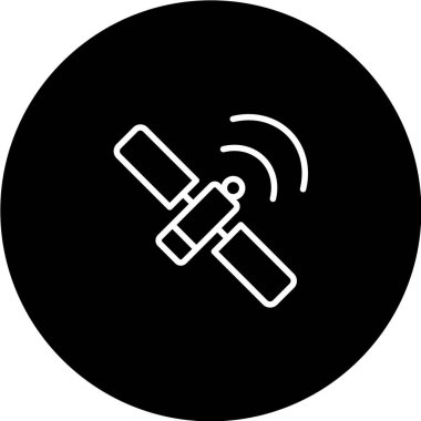 uydu simgesi vektör illüstrasyonu