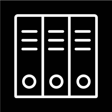 Arşiv simgesinin vektör illüstrasyonu