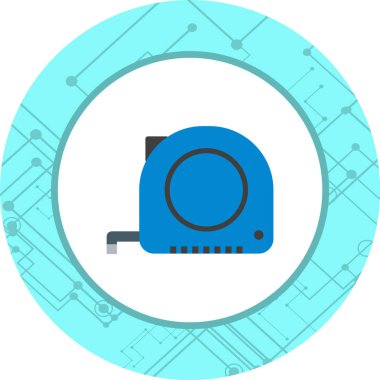 Teyp Simgesi Moda Biçimli İzole Arkaplan Ölçümü      