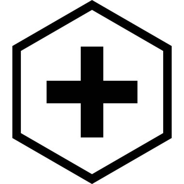 Artı Moda Biçimli Simge İzole Arkaplan