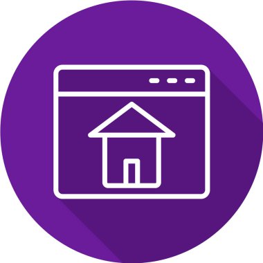 Ev simgesi, vektör illüstrasyonu