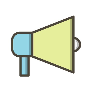 megafon simgesi, vektör illüstrasyonu