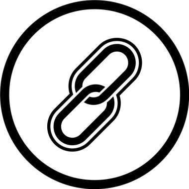 bağlantı simgesi vektör illüstrasyonu