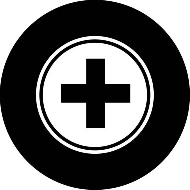 Modern b 'nin vektör çizimi tıbbi simge eksikliği