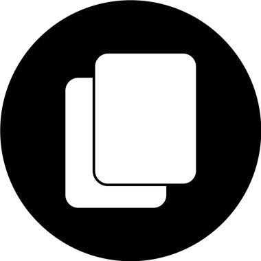 Modern siyah simgenin vektör illüstrasyonu 