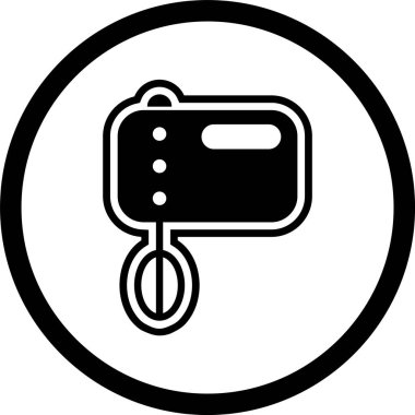 Gıda Karıştırıcı Simgesi Moda Biçimli Ayrı Arkaplan