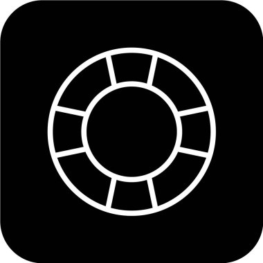 Bir can simidinin vektör illüstrasyonu