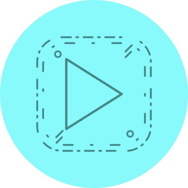 Moda Biçimli İzole Arkaplanda Simge Çal