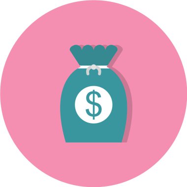 para çantası simgesi, vektör illüstrasyonu